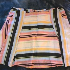 Striped Skirt with Some Pleats